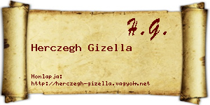 Herczegh Gizella névjegykártya
