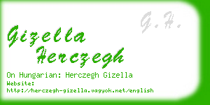 gizella herczegh business card